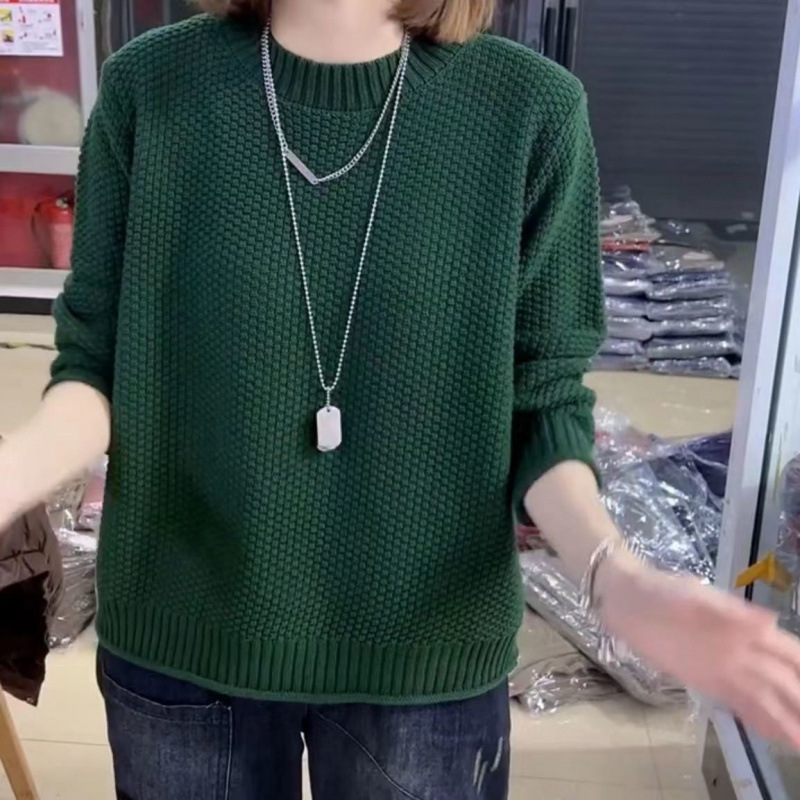 Women'S Fashion Gilet - 봄 가을 신상 여성 루즈핏 니트