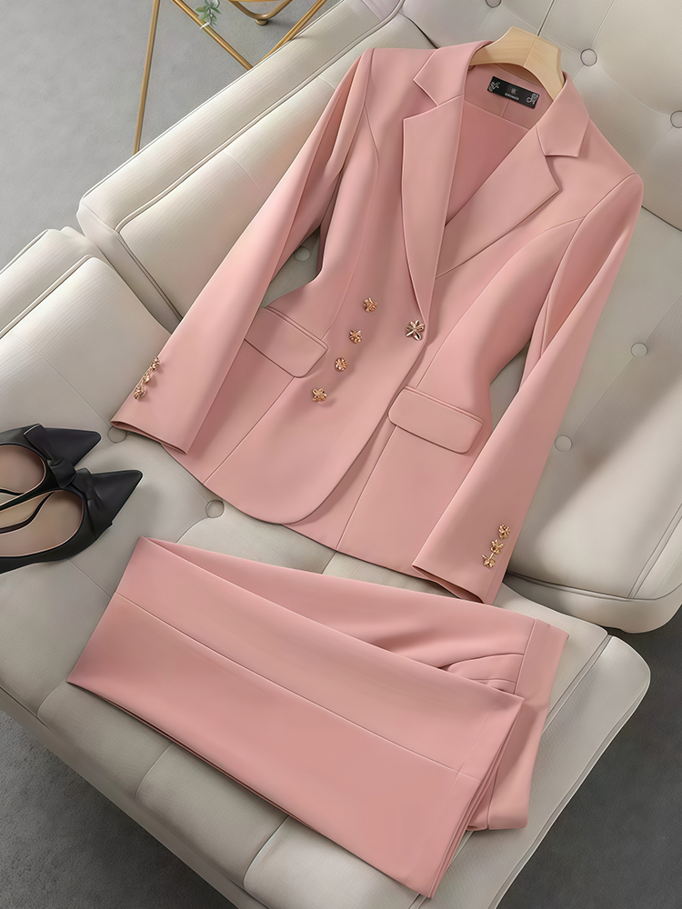 Women'S Fashion Business Casual - 2피스 여성용 세트 긴 소매 정장