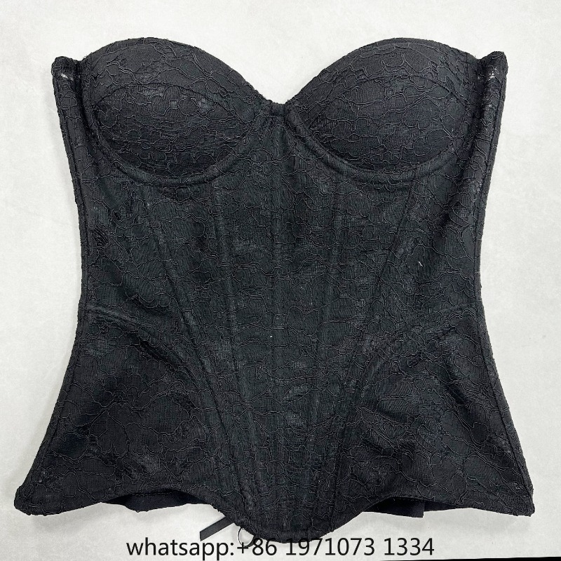Corset Top Boned - 여성용 레이스 코르셋 뷔스티에 오버버스트 럭셔리
