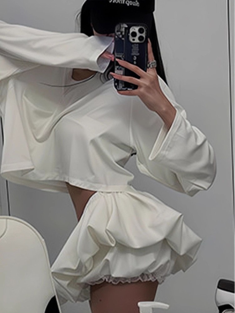 2025 하라주쿠 패션 디자인 캐주얼 정장 여성 캐주얼 - Asymmetric Top Women 리뷰 및 가격