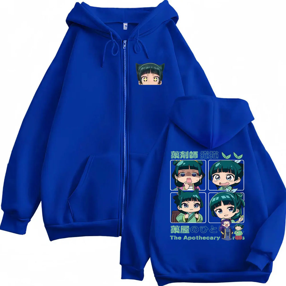 커스텀 애니메이션 애포텍리 다이어리 마오마오 지퍼 후드 - Hoodie Women Oversized 리뷰 및 가격