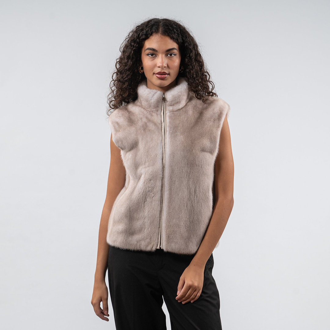 로어 2026 여성용 하이넥 인조 밍크 퍼 베스트 지퍼 - Women'S Fashion Gilet 리뷰 및 가격