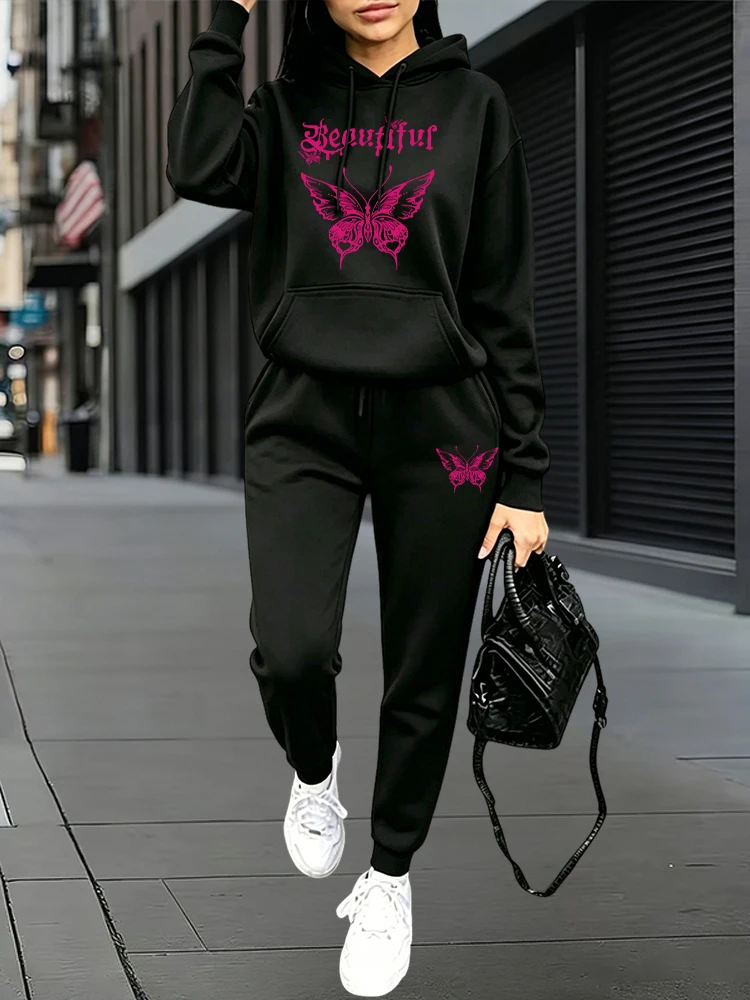 가을 겨울 데일리 캐주얼 스포츠 조거 세트 후드티 +  - Women'S Fashion Winter 2026 리뷰 및 가격