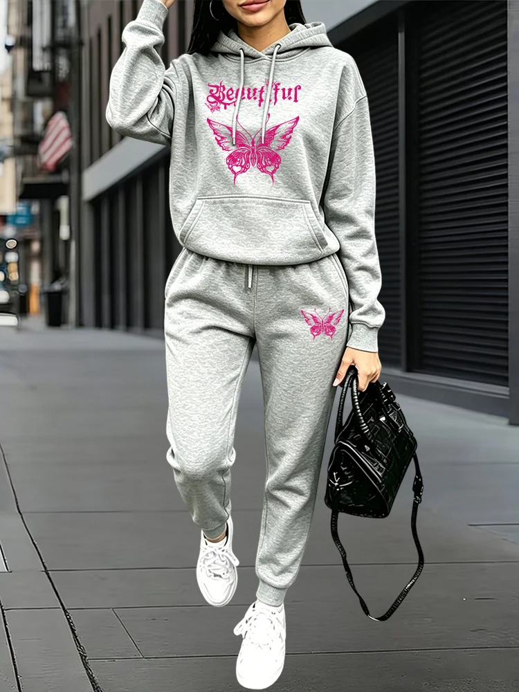 가을 겨울 데일리 캐주얼 스포츠 조거 세트 후드티 +  - Women'S Fashion Winter 2026 리뷰 및 가격