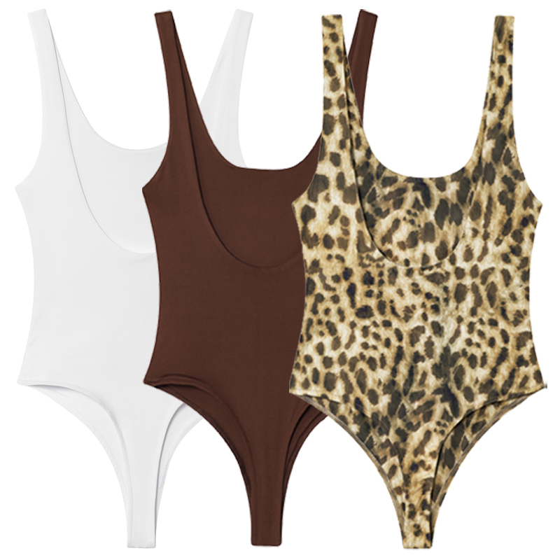HXAO 레오파드 슬립 바디수트 여성 여름 2025 섹 - Corset Top Boned 리뷰 및 가격