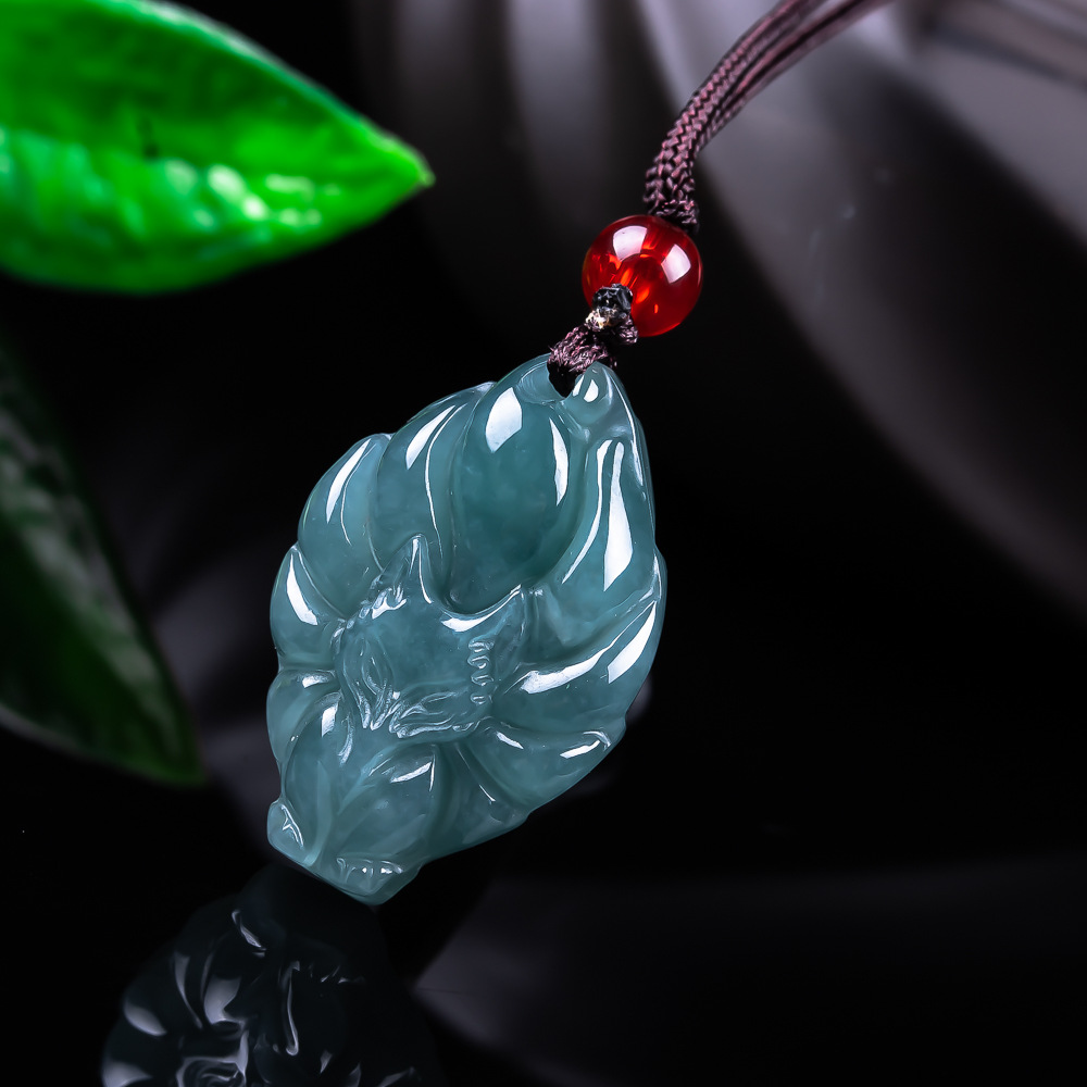 천연 버마산 경옥 여우 펜던트 목걸이 빈티지 액세서리  - Women'S Fashion Jewellery 리뷰 및 가격