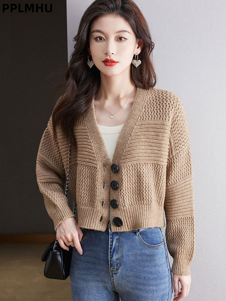 여성 캐주얼 짧은 니트 카디건 버튼 헐렁한 v 넥 소프 - Women'S Fashion Gilet 리뷰 및 가격