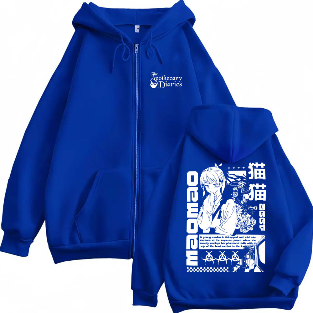 커스터마이징 애니메이션 약사의 일기 지퍼 후드티 귀여운 - Hoodie Women Oversized 리뷰 및 가격