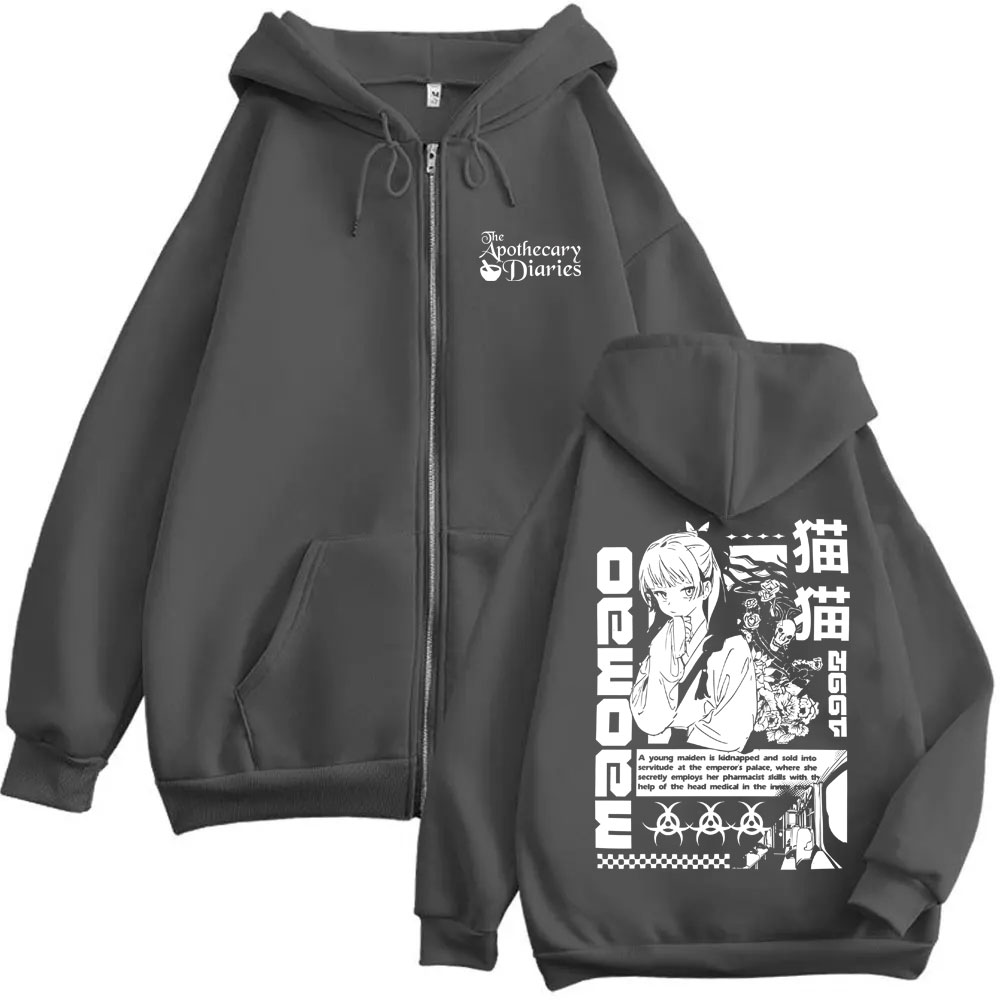 커스터마이징 애니메이션 약사의 일기 지퍼 후드티 귀여운 - Hoodie Women Oversized 리뷰 및 가격