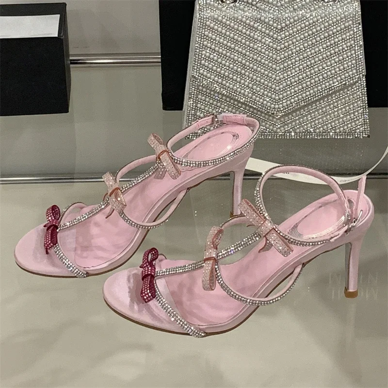 Aneikeh 여름 섹시한 나비 매듭 하이힐 검투사 샌 - Women Fashion Ideas 리뷰 및 가격
