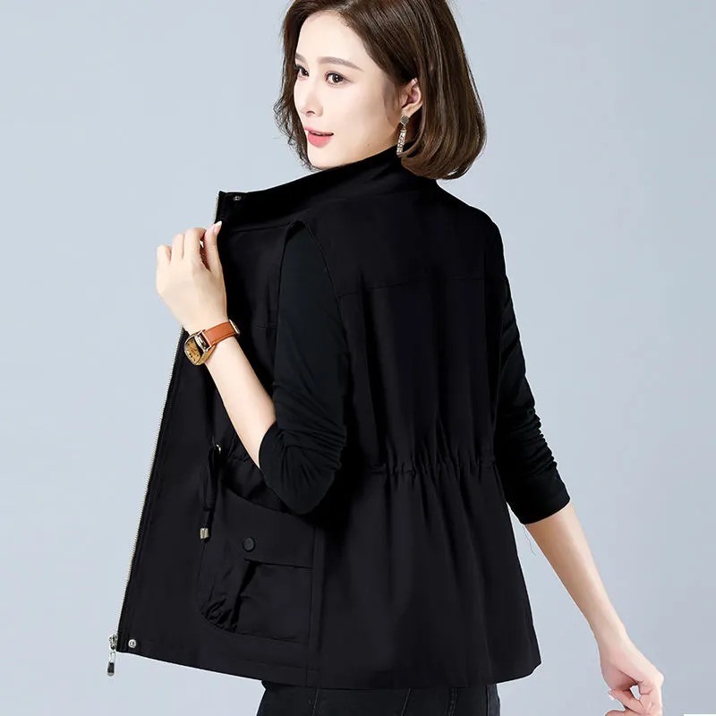 여성용 경량 스탠드 칼라 조끼, 허리 조절끈, 민소매, - Women'S Fashion Gilet 리뷰 및 가격
